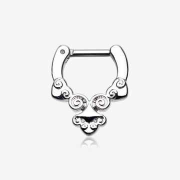 Tribal Laran Septum Clicker-Steel